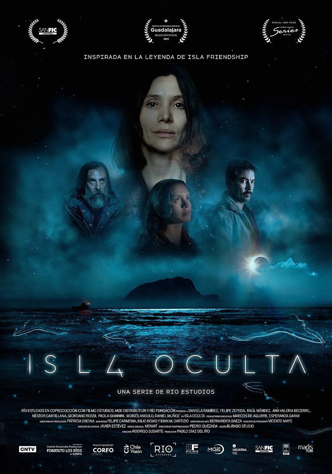 Afiche oficial de la serie Isla Oculta.